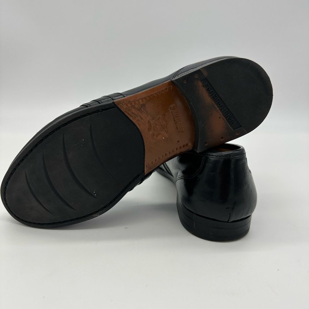 Gorgeous Bridle Bit Horsebit Men’s Black Loafers Stanley Blacker Size 9.5 - Picture 3 of 4